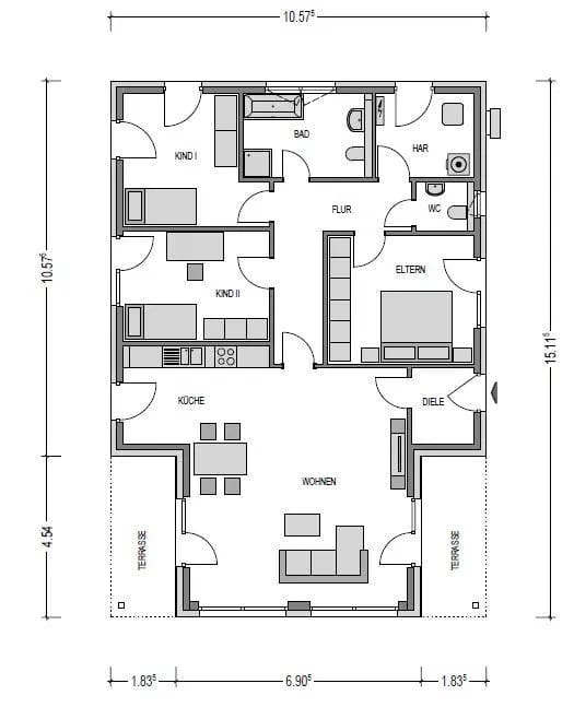 Immobilie in Nossentiner Hütte - Bauen ist wieder bezahlbar mit Bauzinsen ab 1 % und einer Heidenheim-Preisoffensive! Unser Schmuckstück für den Norden! - Bild 2