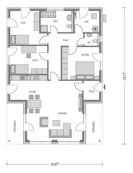 Immobilie in Malchow - Bauen ist wieder bezahlbar mit Bauzins ab 1 % und einer Heidenheim-Preisoffensive! Der Bungalow-Wohntraum lichtdurchflutet! - Bild 2