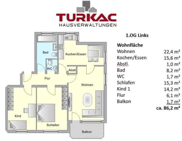 Immobilie in Dautphetal - Hell, geräumig & top geschnitten: 4-ZKB-Etagenwohnung mit Balkon in Dautphetal-Mornshausen - Bild 1