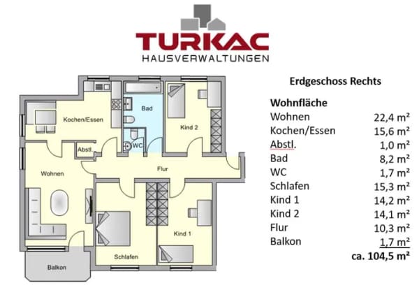 Immobilie in Dautphetal - Hell, geräumig & top geschnitten: 4-ZKB-Etagenwohnung mit Balkon in Dautphetal-Mornshausen - Bild 1