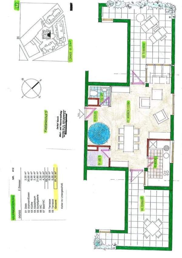 Immobilie in Hartmannsdorf - Dachgeschoss Maisonette Wohnung mit 2 Dachterrassen - Bild 4