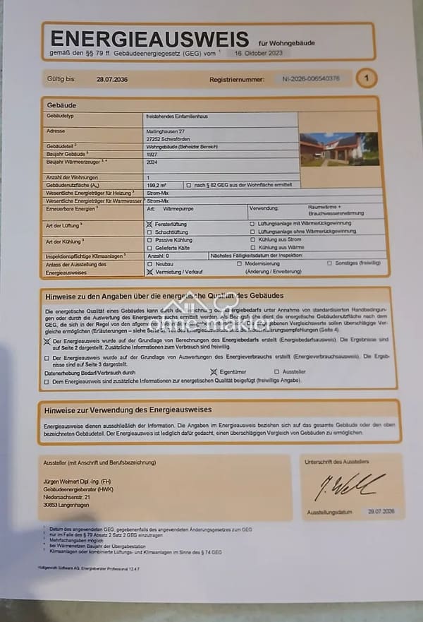 Immobilie in Schwaförden - Einfamilienhaus im Grünen - Bild 1