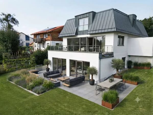 Immobilie in Pähl - KFW-40 Neubauvilla mit Luxusausstattung und traumhaftem Panorama-Bergblick in Pähl! - Bild 1