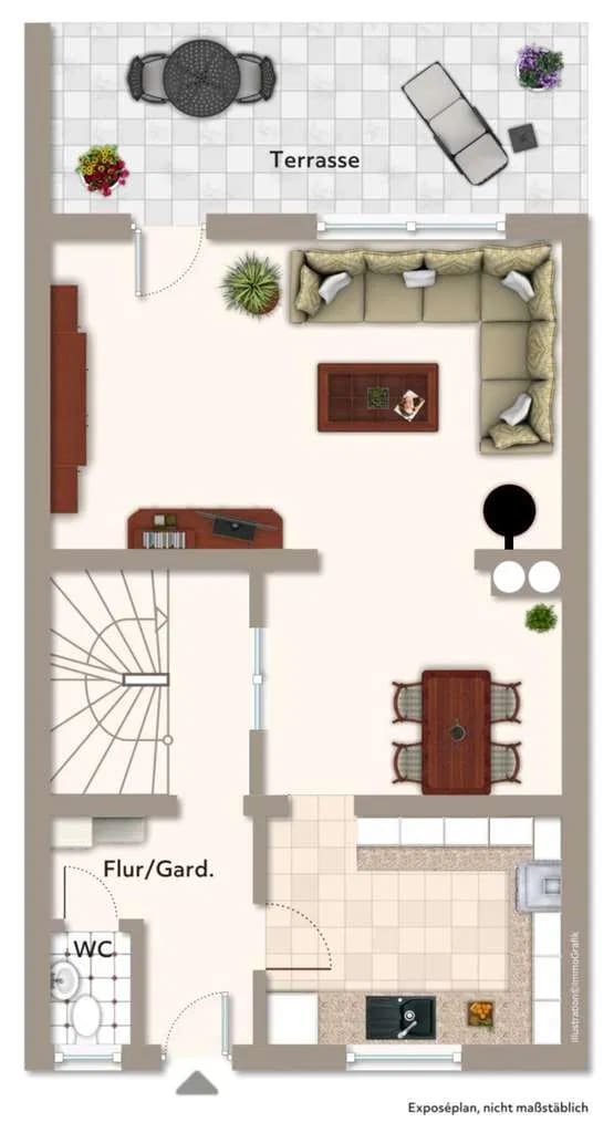 Immobilie in Zorneding - Top gepflegtes 5-Zimmer REIHENMITTELHAUS mit Einzelgarage - Bild 0