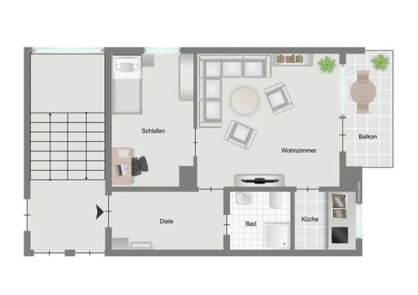 Immobilie in Kaufering - 2-Zimmer-Wohnung in Kaufering - Bild 1
