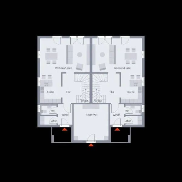 Immobilie in Strausberg - 2-Familienhaus ! Nur 364.700,-EUR je Familie/Haushälfte/Grundstückshälfte ! - Bild 2