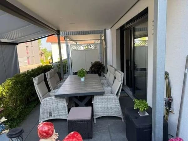 Immobilie in Moos - Attraktive Erdgeschosswohnung mit großer Terrasse und Tiefgarage in Moos-Weiler - Bild 3