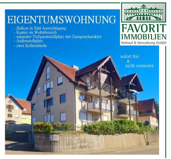 Immobilie in Bischweier - Wohnung  /  sofort frei mit Garagen- und Außenstallplatz  - Bild 0