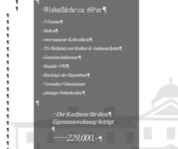 Immobilie in Bischweier - Wohnung  /  sofort frei mit Garagen- und Außenstallplatz  - Bild 1
