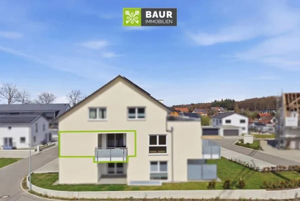 Immobilie in Schemmerhofen - 360° I Modern, hell & barrierefrei: Neubauwohnung nahe Biberach mit Loggia, EBK & 2 TG-Stellplätzen - Bild 3