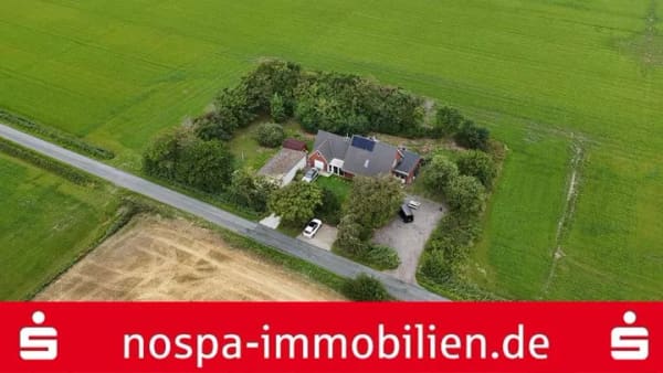 Immobilie in Emmelsbüll-Horsbüll -  Mehr Ruhe kann man nicht kaufen – Alleinlage zwischen Himmel, Feldern und Nordsee - Bild 0