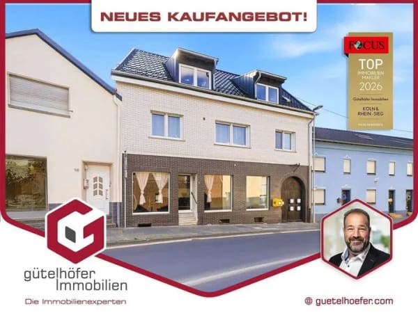 Immobilie in Rheinbach - Solides Investment in Merzbach! Modernisiertes Gebäudeensemble mit 3 Wohneinheiten und Ladenlokal - Bild 0