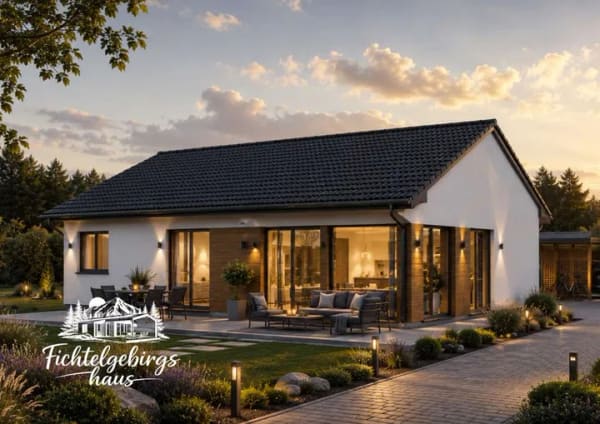Immobilie in Groß Stieten - Bungalow in 18 Tagen Bauzeit – schlüsselfertig, diffusionsoffen und el. Außenjalousien - Bild 0