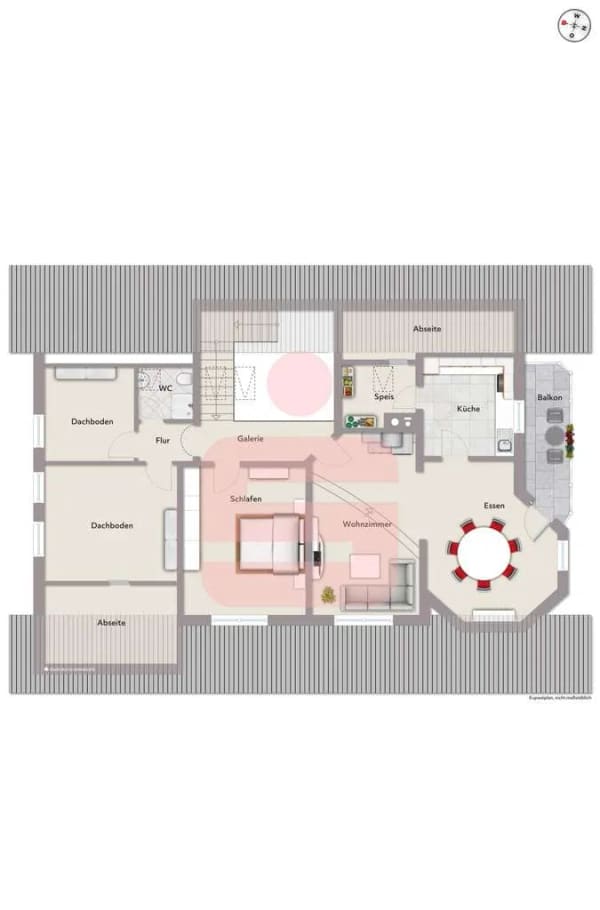 Immobilie in Jengen - Zweifamilienhaus mit außergewöhnlicher Wohnarchitektur und integrierter Gewerbeeinheit - Bild 2