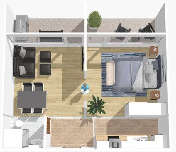 Immobilie in Bad Liebenzell - 2-Zimmer-Wohnung mit Balkon und Einbauküche – ideal für Kapitalanleger –  Bad Liebenzell-Beinberg - Bild 2