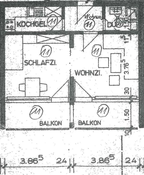 Immobilie in Bad Liebenzell - 2-Zimmer-Wohnung mit Balkon und Einbauküche – ideal für Kapitalanleger –  Bad Liebenzell-Beinberg - Bild 3