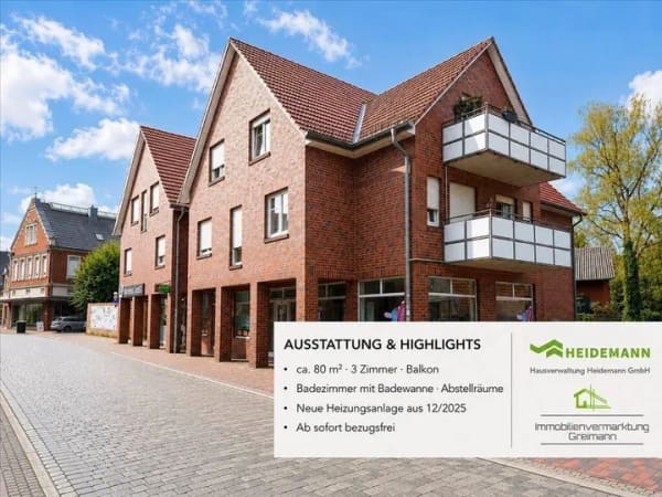 Immobilie in Steinfeld - Schicke Eigentumswohnung im Herzen von Steinfeld - sofort bezugsfrei - Bild 0