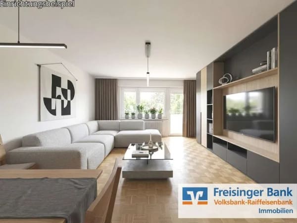 Immobilie in Freising - Attraktive 4-Zimmer-Erdgeschosswohnung mit eigenem Tiefgaragenstellplatz in Freising - Bild 0