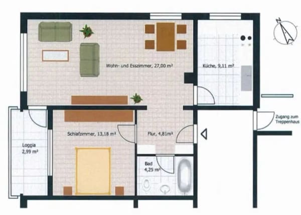 Immobilie in Hochheim - Komfort-Wohnung zum fairen Preis -Leerstehend- - Bild 2