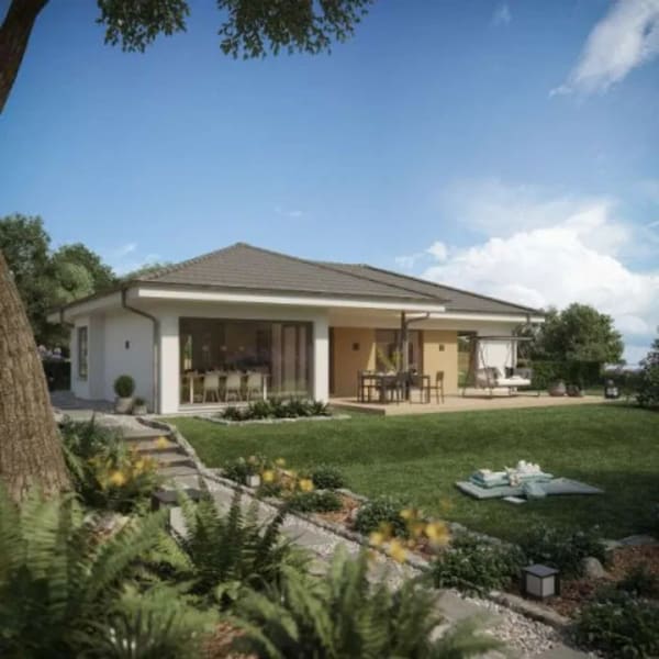 Immobilie in Am Salzhaff - LivingHaus Wohlfühl-Bungalow - Individuell geplant mit freiem Blick auf die Ostsee  - Bild 0