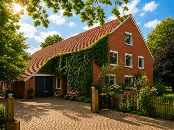 Immobilie in Neuharlingersiel - Traumhaftes Landanwesen mit Pferdehaltung in Alleinlage - Wohnen & Ferienvermietung - Bild 1
