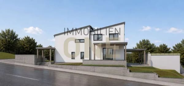 Immobilie in Ascha - Exklusive Neubau-Doppelhaushälfte in KfW-40-QNG-Bauweise – modernes Familienwohnen mit Weitblick - Bild 0