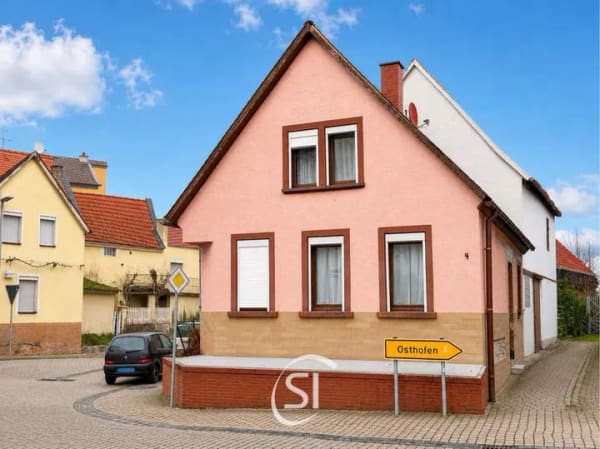 Immobilie in Bechtheim - Freistehendes Einfamilienhaus mit großer Scheune, Garten und Innenhof - Bild 0