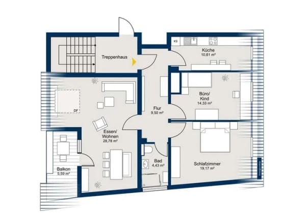 Immobilie in Wettstetten - sonnige 3-Zimmer-Wohnung mit Balkon zu verkaufen - Bild 0