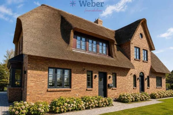 Immobilie in Oldsum - Ferienhaus unter Reet – mit weitem Blick über die Oldsumer Marsch - Bild 2