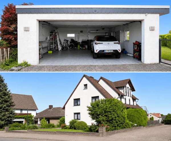 Immobilie in Hülsede - Wohnen mit Aussicht - Charmantes Zweifamilienhaus auf großzügigem Grundstück - Bild 1