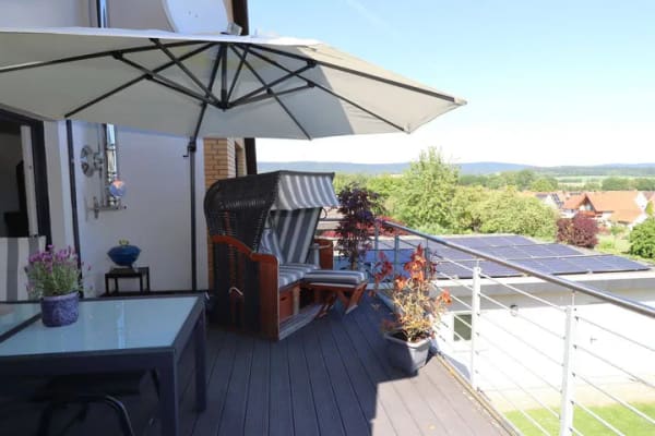 Immobilie in Hülsede - Wohnen mit Aussicht - Charmantes Zweifamilienhaus auf großzügigem Grundstück - Bild 3