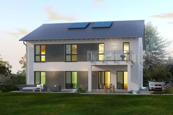 Immobilie in Langerringen - 4 Moderne Doppelhaus-Hälften HAUS 1 - viel Raum und stilvolle Architektur inkl. Grundstück! - Bild 1