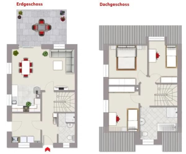 Immobilie in Vollerwiek - Ihr neues Zuhause direkt am Meer: Neubau-Doppelhaushälften unter Reet auf der Halbinsel Eiderstedt - Bild 2