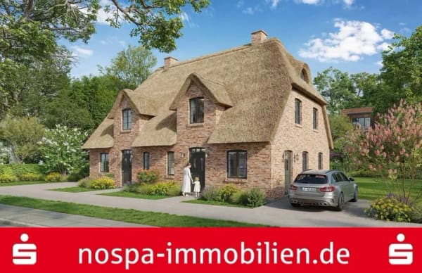 Immobilie in Vollerwiek - Ihr neues Zuhause direkt am Meer: Neubau-Doppelhaushälften unter Reet auf der Halbinsel Eiderstedt - Bild 3