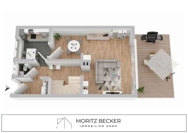 Immobilie in Diekholzen - Diekholzen: Reihenendhaus mit schönem Garten in Dorfrandlage! - Bild 3