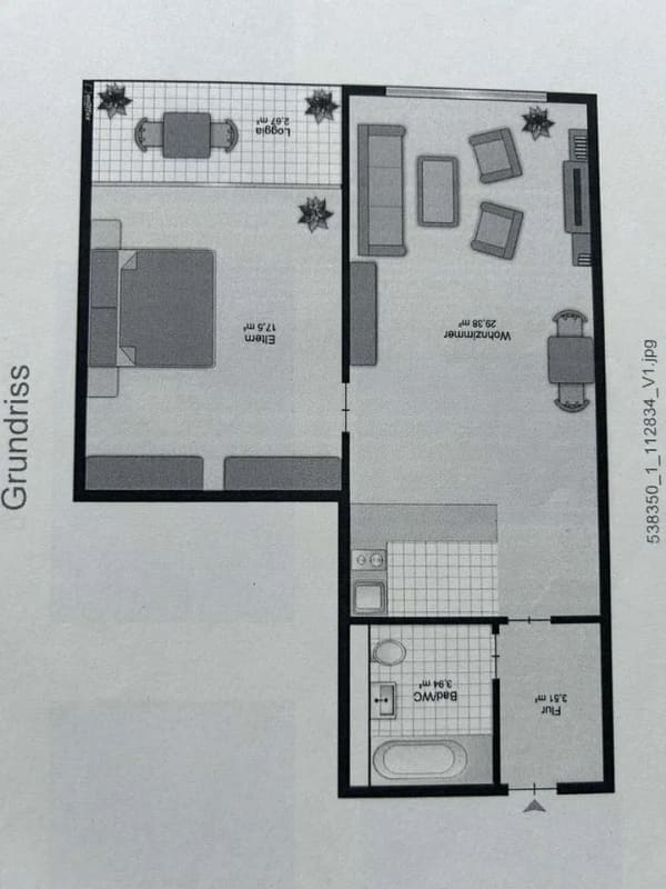 Immobilie in Liederbach - Provisionsfrei, modernisierte 2-Zimmer-Wohnung mit Skylineblick in Liederbach - Bild 1