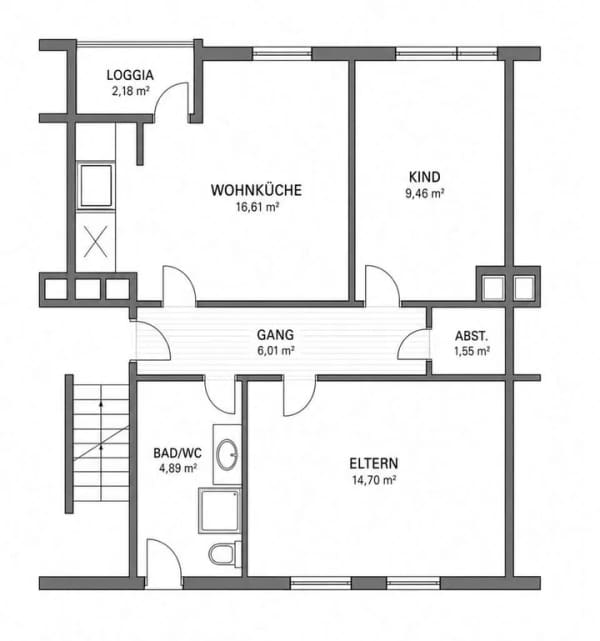 Immobilie in Schliersee - Perfekt geschnittene 2-Zimmerwohnung mit Loggia im Hochparterre - Bild 1