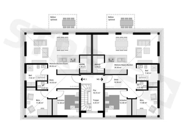 Immobilie in Langerringen - Exklusives Mehrfamilienhaus in Langerringen - Individuell projektiert nach Ihren Wünschen - Bild 3