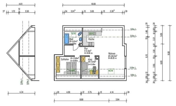 Immobilie in Bockenheim an der Weinstraße - Von privat: 3-Zimmer DG Wohnung - Bild 0