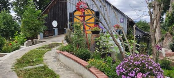 Immobilie in Moosbach - Architektonisch reizvoll ausgebautes Landhaus mit naturnah bewachsenem Grundstück - Bild 1