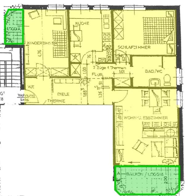 Immobilie in Bad Eilsen - Modernisierte 3-Zimmer-Wohnung mit Eichenparkett, 2 Balkonen & moderner Ausstattung in Bad Eilsen - Bild 1