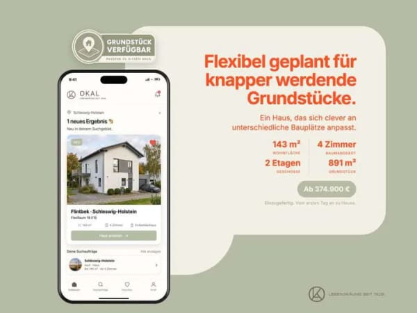 Immobilie in Flintbek - Flexibel geplant für knapper werdende Grundstücke - Bild 1