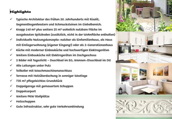 Immobilie in Barsbüttel - Altbauvilla mit Stil und Charme - ideal als Einfamilien- oder 2-Generationenhaus  - Bild 3