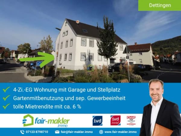 Immobilie in Dettingen an der Erms - FAIR-MAKLER: Wo aus Mieteinnahmen Zukunft wird - Bild 0