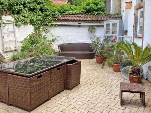 Immobilie in Neidenstein - 2-Zi.-Wohnung mit weiterem Gästebereich, Innenhof, Dachterrasse, Scheune und Garage in Neidenstein - Bild 4