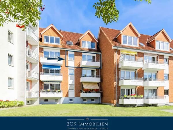 Immobilie in Putbus - Kapitalanlage in der „Weißen Stadt“ Putbus: Vermietete 3-Zimmer-Wohnung inklusive Stellplatz! - Bild 0