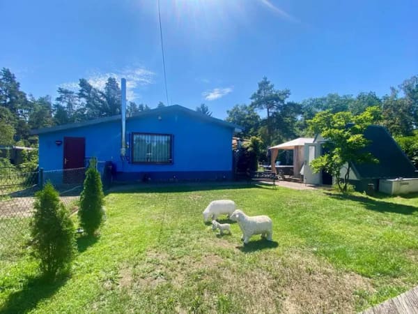 Immobilie in Gommern - Gepflegter Bungalow mit Finnhütte, Jacuzzi, zwei Terrassen & idyllischem Garten - Pachtgrundstück - Bild 1