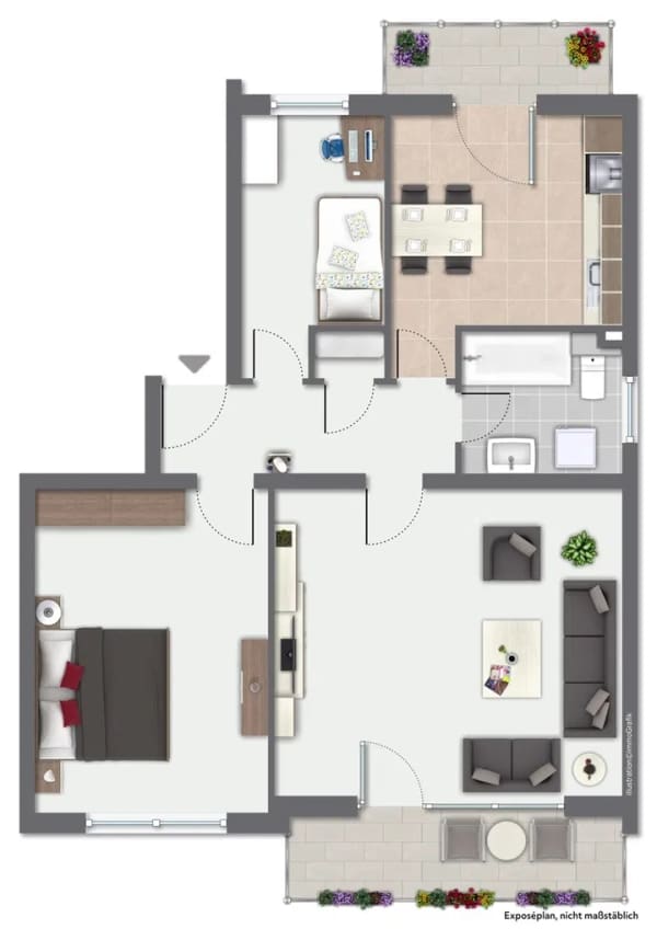 Immobilie in Ginsheim-Gustavsburg - 3-Zimmer Eigentumswohnung in Ginsheim-Gustavsburg (65462) 75m² - Bild 0