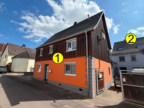 Immobilie in Kleinwallstadt - Keine Käuferprovision ! Doppelpack ! 2 FH unter "2 Dächern ! - Bild 1