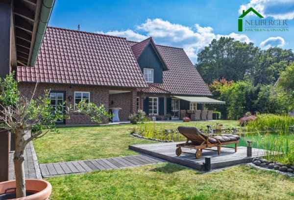 Immobilie in Menslage - Ihr privates Refugium: Landhaus mit Naturpool, Gartenhaus und viel Platz zum Leben - Bild 3